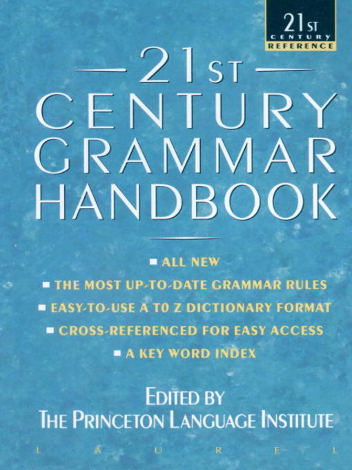 Title details for 21st Century Grammar Handbook by Barbara Ann Kipfer - Wait list